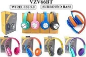 Vzv-66bt Kablosuz Kafa Üstü Wireless Bluetooth Kulaklık Yeşil - 2
