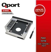 QPORT Q-HDK9 SSD/HDD CADDY 9.5MM NOTEBOOK SSD KIZAK 9,5MM - 1