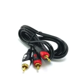 POWERMASTER PM-9486 1,5M 2 RCA ERKEK 3.5 MM STEREO ERKEK 1.5 METRE GOLD 1.KALİTE 2RCA KABLO - 1
