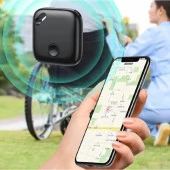 AirTag iOS iPhone iPad Mac Uyumlu Akıllı Gps Takip Cihazı İzleme Eşya Bulucu Kare thumbnail 3