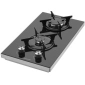 EMİNÇELİK EC-SÜ 4120 BG30 NG SİYAH DOĞALGAZLI CAM SET ÜSTÜ İKİLİ OCAK - 1