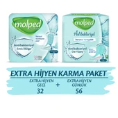 MOLPED EXTRA HİJYEN KARMA PAKET (32'Lİ GECE + 56'LI GÜNLÜK) - 1