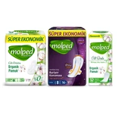 MOLPED AVANTAJLI KARMA PAKET (PURE&SOFT 24'LÜ NORMAL+ SUPERNIGHT 16'LI GECE + PURE&SOFT İNCELİK 32'Lİ GÜNLÜK) - 2