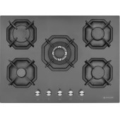 EMİNÇELİK EC-AH 2250 BW BG70 SNG 5 GÖZLÜ SİYAH 70 CM ANKASTRE OCAK WOKLU - 1