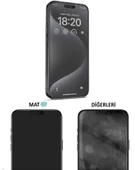 Tfy Store İphone 12 Mini Uyumlu Parmak izi bırakmaz Ekran Koruyucu Nano MAT Jelatin - 2