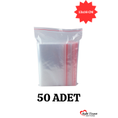 Kilitli Torba 13x16 Cm 50'li Kilitli Buzdolabı Poşeti Şeffaf Naylon Torba Kilitli Saklama Poşeti - 1