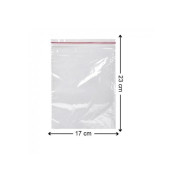 Kilitli Torba 17x23 Cm 50'li Kilitli Buzdolabı Poşeti Şeffaf Naylon Torba Kilitli Saklama Poşeti - 4