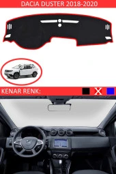 GUERRINO Torpido Koruma Halısı Siyah Kenar Renk Kırmızı Dacia Duster 2018-2020 ile Uyumlu thumbnail 1