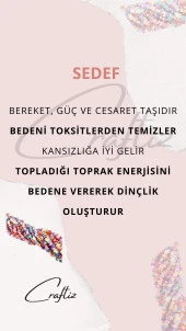 Sedef Doğal Taş Bileklik - 3