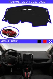 GUERRINO Torpido Koruma Halısı Siyah Kenar Renk Mavi Renault Clio 4 2012-2020 ile Uyumlu - 1
