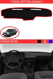 GUERRINO Üstten Kapaklı Torpido Koruma Halısı Siyah Kenar Renk Kırmızı Tofaş ile Uyumlu thumbnail 1