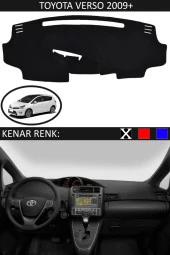 GUERRINO Torpido Koruma Halısı Siyah Kenar Renk Siyah Toyota Verso 2009 + ile Uyumlu thumbnail 1