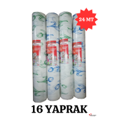Kağıt Masa Örtüsü 24 Metre 16 Yaprak Kullan At Masa Örtüsü Sıvı Geçirmez Desenli Örtü 100x150 cm - 1