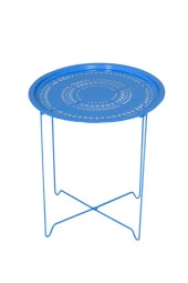 Handy Mate Vergo Tepsili Sehpa - Mavi 45x52x45 cm (GxYxD) - 1