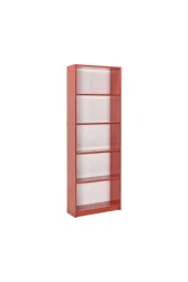 Max 5 Raflı Kitaplık-Parlak Kırmızı 58x170x23 cm (GxYxD) - 1