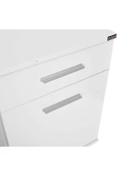 Trendline Çekmeceli Kapaklı Komodin-Mat Beyaz 40x57x39 cm (GxYxD) - 4