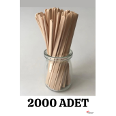 Ahşap Karıştırıcı 2000 Adet Çay Kahve Karıştırma Çubuğu Tahta Karıştırıcı Tahta Kaşık - 1