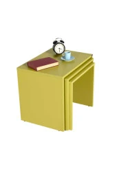 Trıple Zigon Sehpa - Yeşil 55x47x40 cm (GxYxD) thumbnail 5