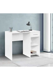 Trendline Çekmeceli Çalışma Masası-Mat Beyaz 90x75x52 cm (GxYxD) - 2