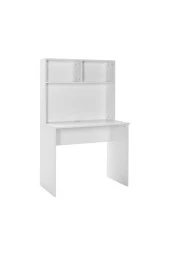 White Raflı Çalışma Masası-Mat Beyaz 90x148x52 cm (GxYxD) - 1