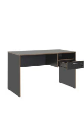 Concept Kilitli Çekmeceli Çalışma Masası-Antrasit-Kontra 120x75x60 cm (GxYxD) - 2
