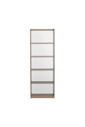 Modern 5 Raflı Kitaplık - Açık Ceviz(Tori) 64x182x26 cm (GxYxD) - 4