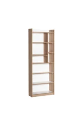 Plus 7 Raflı 10 Bölmeli Kitaplık-Sonoma-Mat Lake Beyaz 63x175x26 cm (GxYxD) - 1