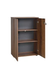 Rio 3 Raflı Kapaklı Kitaplık-Koyu Ceviz(Oslo Ceviz) 72x109x34 cm (GxYxD) - 1