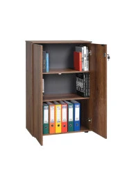 Rio 3 Raflı Kapaklı Kitaplık-Koyu Ceviz(Oslo Ceviz) 72x109x34 cm (GxYxD) - 2