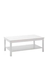 Rustik Dikdörtgen Orta Sehpa-Mat Beyaz 103x40x60 cm (GxYxD) - 1