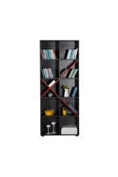 Gaming 10 Raflı Kitaplık - Antrasit-Kırmızı 75x188x30 cm (GxYxD) - 4