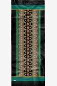 Afvente Çiçek Desen Yeşil Pamuk Şal - 5