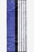 Afvente Zebra Desen Mavi Pamuk Şal - 4