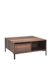 Kare Orta Sehpa - Koyu Ceviz (Oslo Ceviz) 90x42x90 cm (GxYxD) - 1
