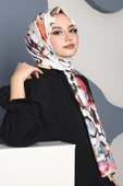 Afvente Çiçek Desen Renkli Pamuk Şal thumbnail 1