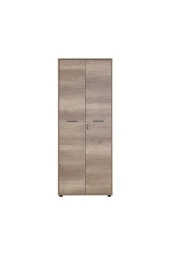 Newyork 5 Raflı Tam Kapaklı Kilitli Kitaplık -Açık Ceviz(Tori) 72x187x34 cm (GxYxD) - 3