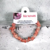 Gül Kuvars Doğal Taş Bilezik - 2