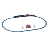 Oyuncak Tren Seti Rail King Klasik Tren 104 Cm 23 Parça Işıklı - 1