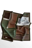 Afvente Mermer Desen Bronz Pamuk Eşarp - 5