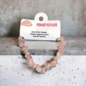 Pembe Kuvars Doğal Taş Bileklik - 1