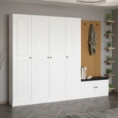 Minar Kale Dekor Panel 4 Kpk 2 Bölme Raf Port + Ayakkabılık Minderli Byz Mbrn İlkbahar Byz - 2