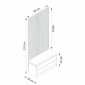 Minar Kale Dekor Panel Ayakkabılık Minderli Byz Dore - 8