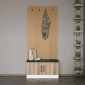 Minar Kale Dekor Panel Ayakkabılık Minderli Byz Dore - 1