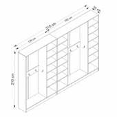 Minar Kale 210 7 Kpk 3 Bölme Raf Port Byz Mbrn Çizgili Antr thumbnail 8