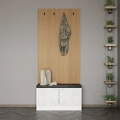 Minar Kale Dekor Panel Ayakkabılık Minderli Byz Eskitme Byz thumbnail 1