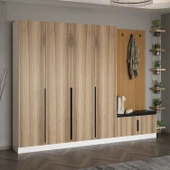 Minar Kale Dekor Panel 4 Kpk 2 Bölme Raf Port + Ayakkabılık Minderli Byz Dore Plus - 2