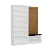 Minar Kale Dekor Panel 2 Kpk 2 Bölme Raf Port + Ayakkabılık Minderli Byz Dore Plus - 7