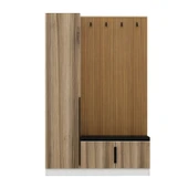 Minar Kale Dekor Panel 1 Kpk 1 Bölme Raf Port + Ayakkabılık Minderli Byz Dore Plus thumbnail 5