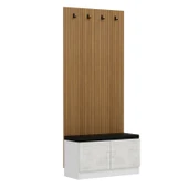 Minar Kale Dekor Panel Ayakkabılık Minderli Byz Eskitme Byz thumbnail 4