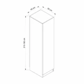 Minar Kale 210 1K Raflı Dlp Beyaz - Dore Plus - 7